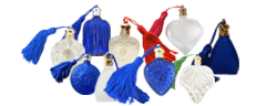 Perfume glass bottles with tassels