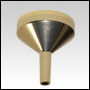 Small Gold Metal Funnel. 