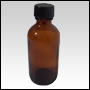Amber glass bottle w/black cap.Capacity: 1oz(30ml)