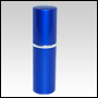 Blue metal shell atomizer. Great for gifts or promotions.  Capacity: 10ml (1/3oz)