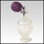 Diva glass bottle with Lavender Bulb sprayer and silver fitting. Capacity: 1.64oz (46ml)