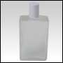 Elegant Glass Bottle with White screw on cap. Capacity: 100ml (3.3oz) 
