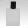 Elegant glass frosted bottle with black cap. Capacity: 60 ml (2.14 oz)