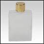 Elegant glass frosted bottle with Gold cap. Capacity: 60 ml (2.14 oz)