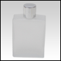Elegant glass frosted bottle with Silver cap. Capacity: 60 ml (2.14 oz)