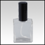 Elegant Spray Bottle with Black Cap and Spray Pump. Capacity: 1oz(30ml)