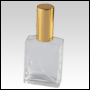 Elegant Spray Bottle with Gold Cap and Spray Pump.Capacity: 1oz(30ml)