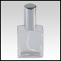 Elegant Spray Bottle with Silver Cap and Spray Pump.Capacity: 1oz (30ml)
