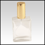 Elegant glass bottle w/Gold spray top. Capacity: 2oz (60 ml)