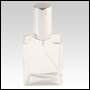 Elegant glass bottle w/Silver spray top. Capacity: 2oz (60 ml)