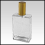 Elegant Glass Bottle with Gold Spray top and cap.Capacity: 100ml (3.3oz) 