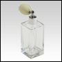 Empire Glass Bottle with an ivory bulb spray pump and silver fitting. Capacity: 100ml (~3.5oz)