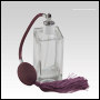 Empire Glass Bottle. Lavender spray pump, gold fitting and lavender tassel. Capacity: 100ml (~3.5oz)