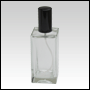 Empire Glass Bottle with Black Sprayer and Cap. Capacity: 100ml (3.3oz)