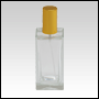 Empire Glass Bottle with Gold Sprayer and Cap. Capacity: 100ml (3.3oz) 