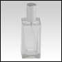 Empire Glass Bottle with Shiny Silver Sprayer and Cap. Capacity: 100ml (3.3oz)