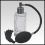 Empire glass bottle with Black Bulb sprayer with tassel and silver fitting. Capacity: 1 2/3oz (50ml)