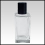 Empire Glass Bottle with Black Cap. 
Capacity: Approx 1 2/3oz (50ml)