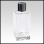 Empire Glass Bottle with Silver Cap.Capacity:  1 2/3oz (50ml)