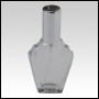 Flair glass bottle with Shiny Silver metal sprayer and cap. Capacity: 1/2oz (17ml)