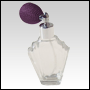 *OUT OF STOCK*Flair Glass Bottle with Lavender Bulb sprayer and silver fitting. Capacity: 2oz (55ml)