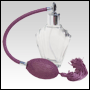 **OUT OF STOCK*Flair glass bottle with Lavender Bulb sprayer with tassel and silver fitting. 2oz