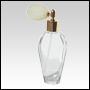 Grace Glass Bottle with Ivory Bulb sprayer and golden fitting. Capacity: 2oz (55 ml)