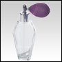Grace Glass Bottle with Lavender Bulb sprayer and silver fitting. Capacity: 2oz (55 ml)