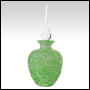 Green swirl design Art deco bottle with glass stopper. Capacity : 2oz (56ml)