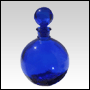 Blue Spherical Bottle With Stopper.Capacity: 4oz (124ml) Approx.