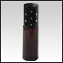 ***OUT OF STOCK***Amber roll-on bottle with black cap. Black with silver dots. Capacity: 5 ml