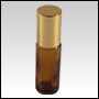 ***OUT OF STOCK***1/6 oz (5ml) Amber Glass Roll on bottle with gold color cap.