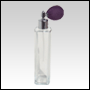 Slim glass bottle with Lavender Bulb sprayer and silver fitting. Capacity: 3.5oz