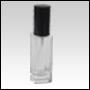 slim Spray Bottle with Black Cap and Spray Pump.Capacity: 1oz (30ml)