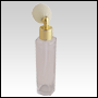Slim Glass Bottle with Ivory Bulb sprayer and golden fitting. Capacity: 1 2/3oz (50ml)