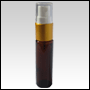 Amber Glass Spray Bottle with Gold Metal Spray Top.Capacity:1/3oz (9ml) 