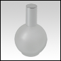 78 ml (2.65 oz) Frosted Glass Round Bottle with Shiny Silver lotion pump.
