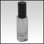 Slim Lotion Bottle with Black Cap and Lotion Pump. Capacity: 30mL (1oz).