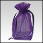 Purple Organza / sheer gusseted gift bag. Size : 6 inches x 4 inches�