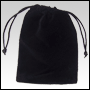 Black velveteen gift bag / pouch.  Size : 5