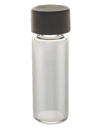 1 Dram Clear Glass Vial - w/ Screw Cap